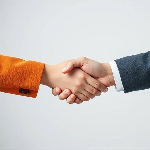 Icon of a handshake, representing negotiation.